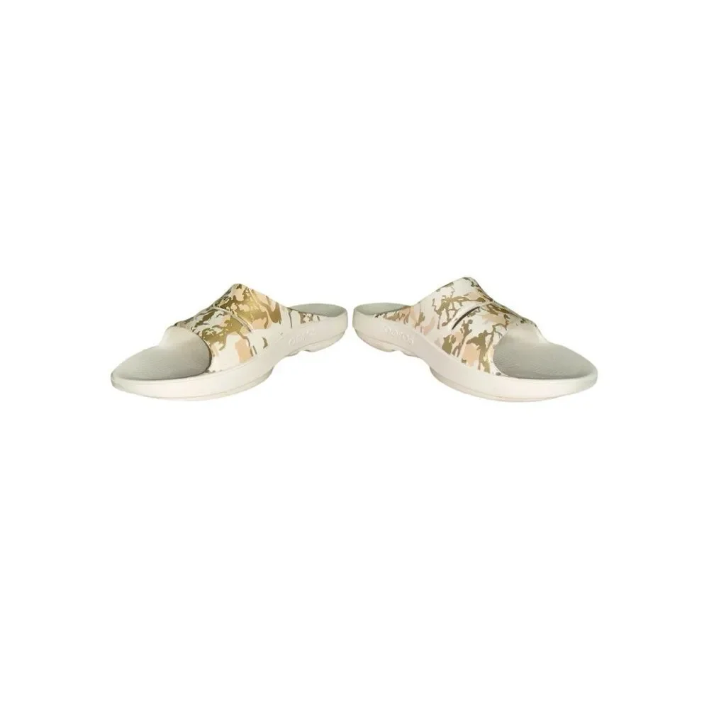 OOFOS Oooahh Limited Edition Sahara Gold Sport Recovery Comfort Sandals EU 41